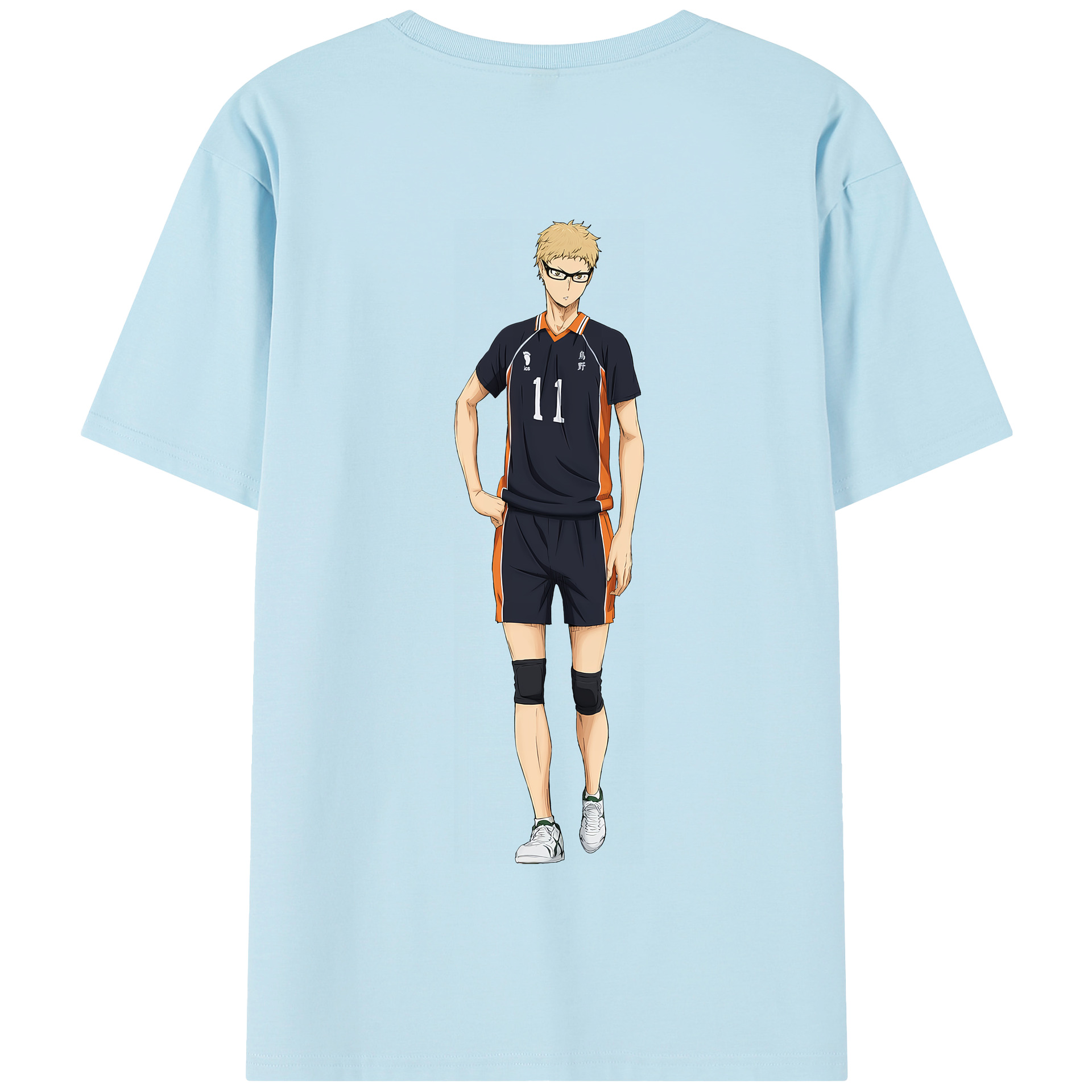 （画像用） ハイキュー!! Haikyu!! 綿100％半袖Tシャツ（背面プリント）